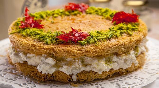 العثملية بالقشطة على طريقة الشام