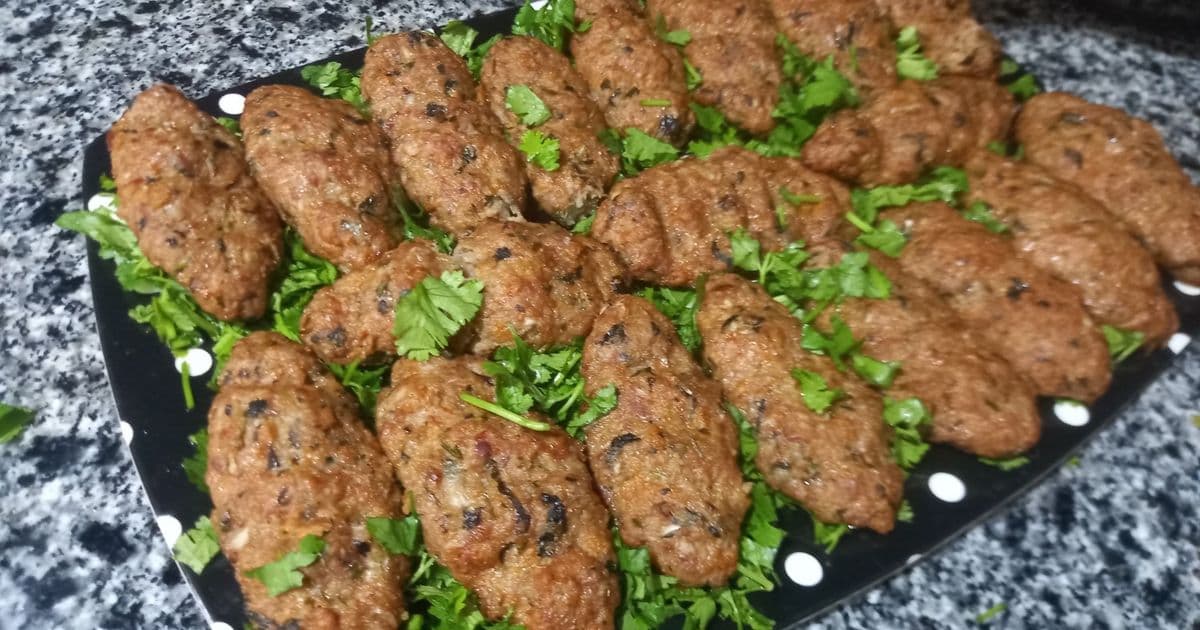 كفتة اللحم المفروم بالدوبل بنكهة الكزبرة