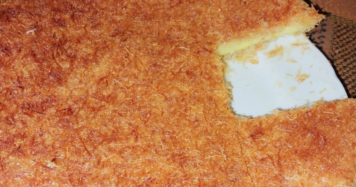 كنافة بالكاسترد بطعم لذيذ