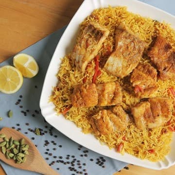 كبسة السمك على الطريقة الخليجية