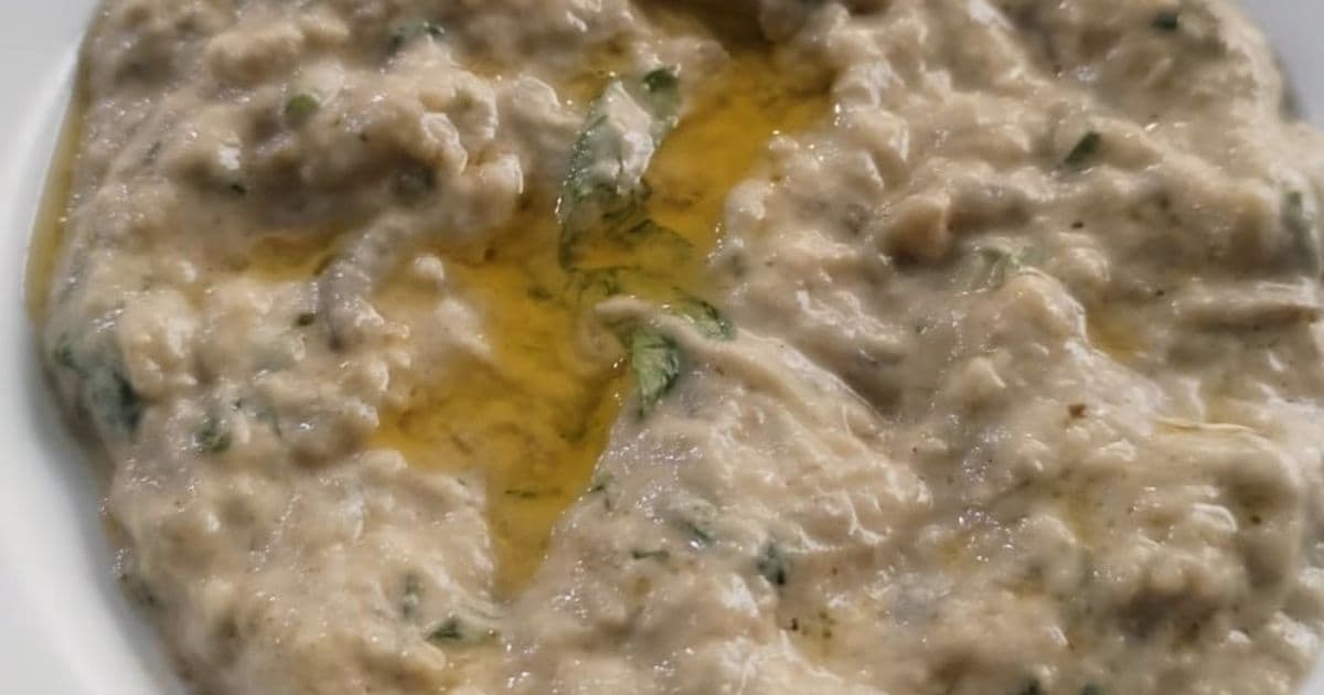 بابا غنوج بالبقدونس والليمون