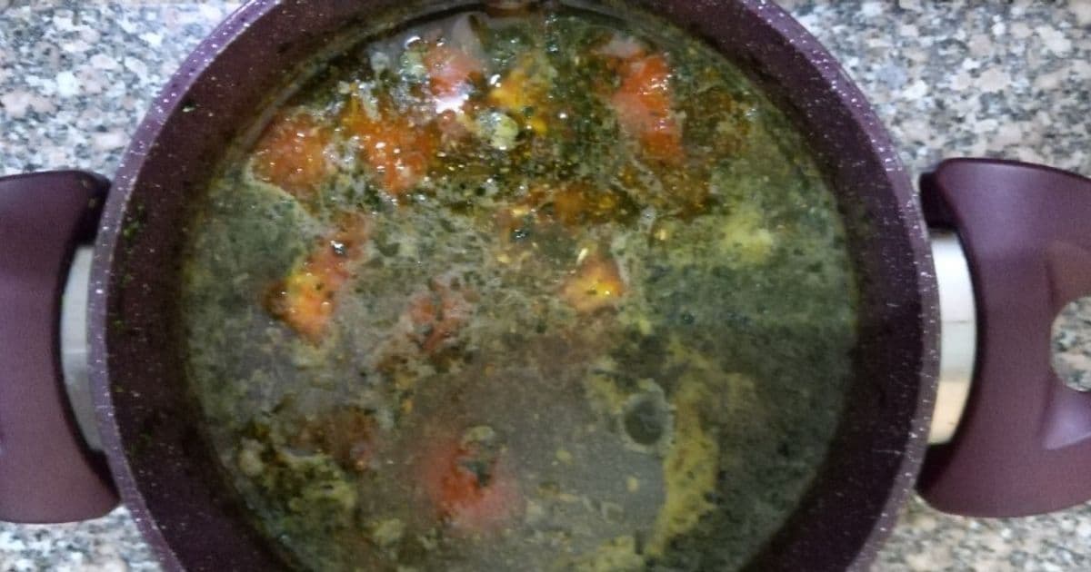 ملوخية مصرية بالتقلية