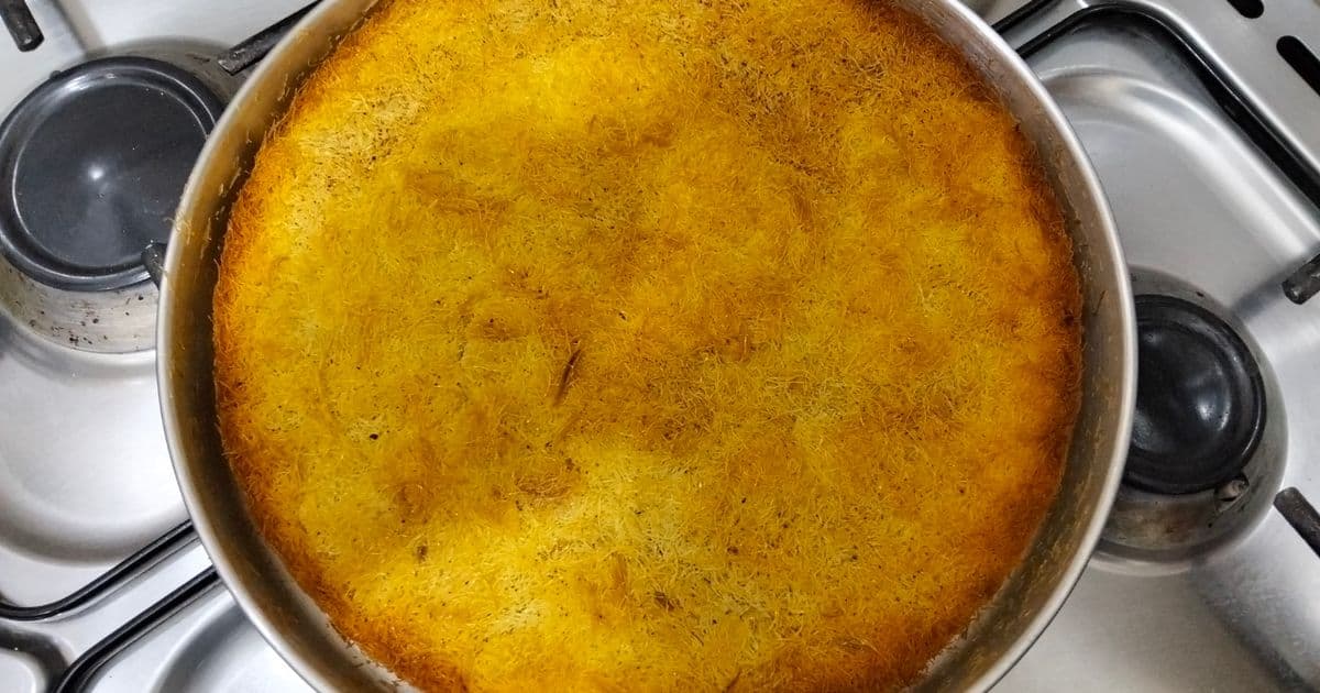 كنافة محشوة بالقرفة والفانيليا