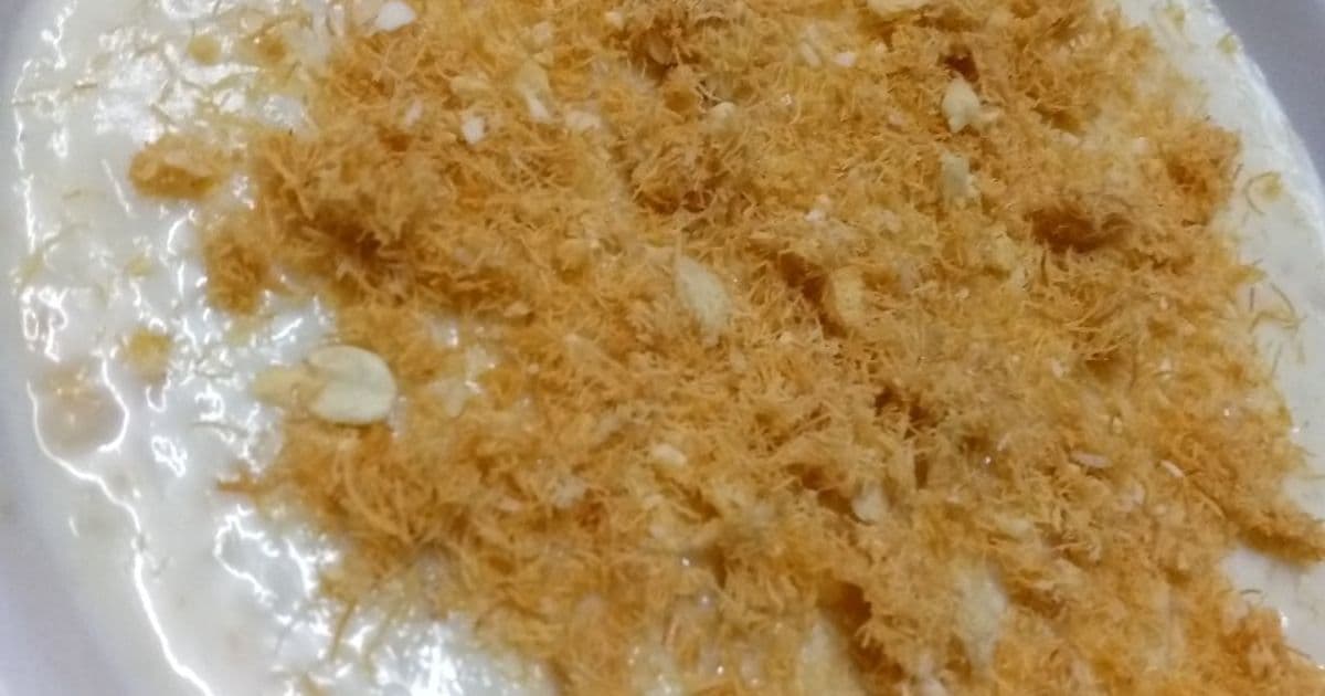 مزيج البليلة بالأرز والحليب مع الكنافة