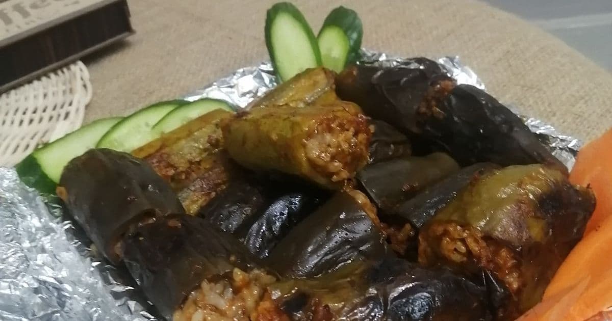 محشي الباذنجان والفلفل والكوسا بالأرز