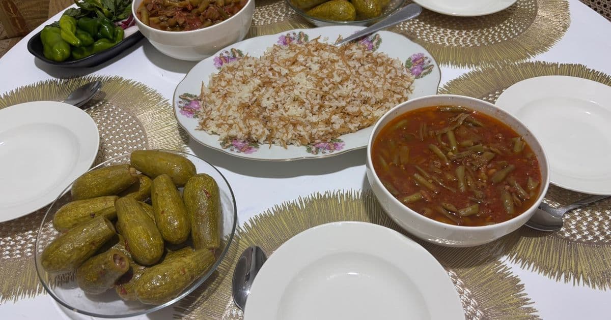 كوسا محشي بالفاصوليا الخضراء