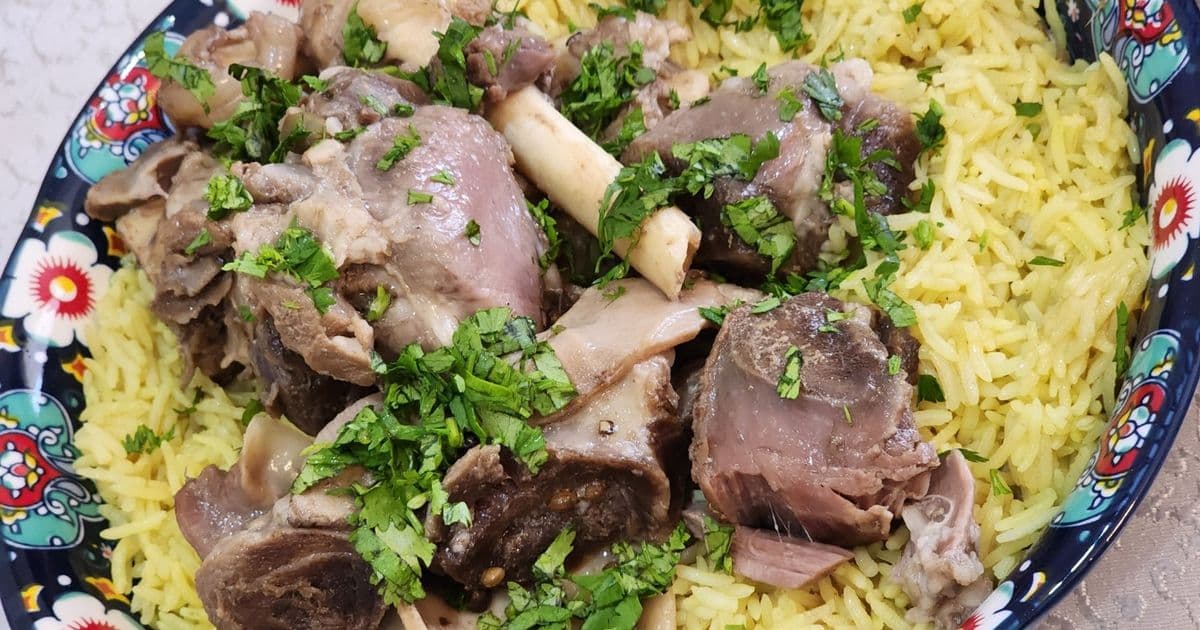 منسف العيد باللحم والجميد