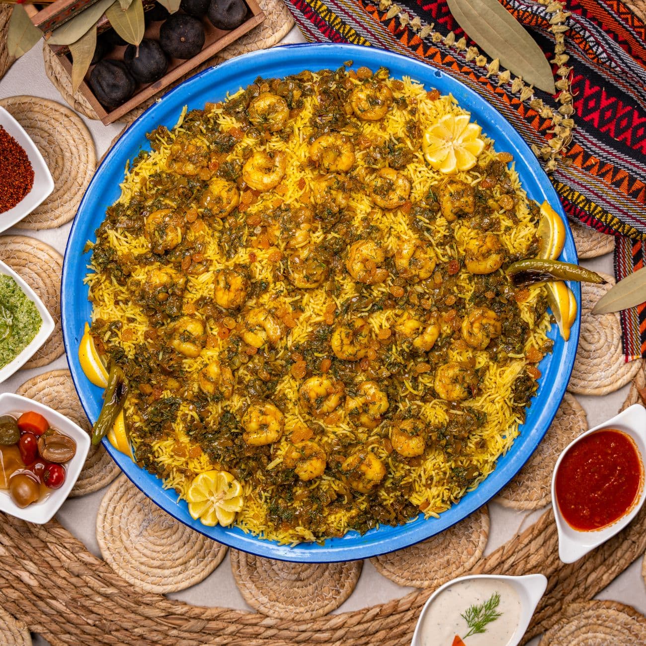 أرز بالقريدس بنكهة الزنجبيل والصويا