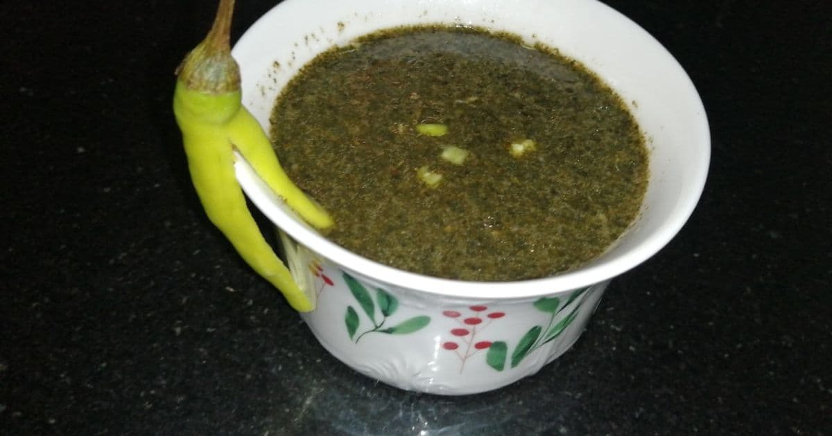 ملوخية بالفلفل الحار
