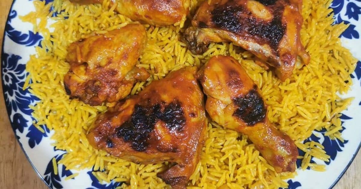 كبسة الدجاج الشهية