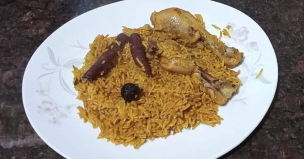 كبسة الدجاج السعودية بالنكهات العطرية