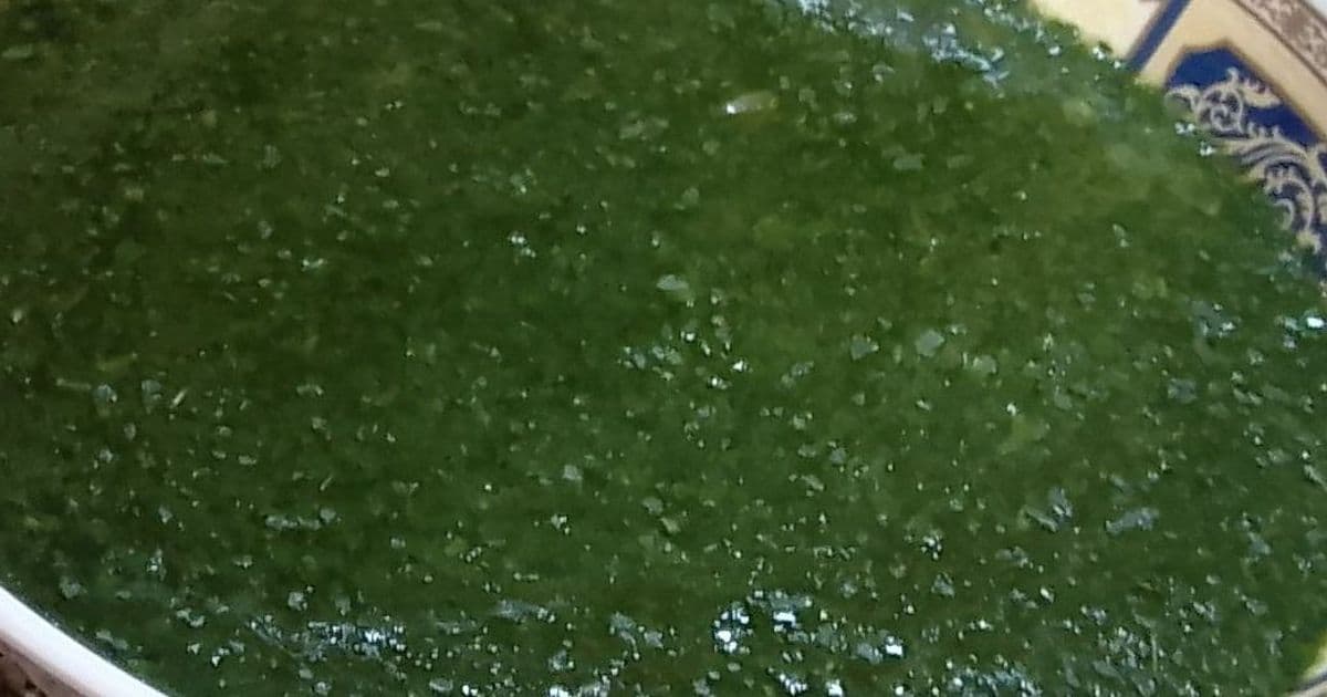 ملوخية بالكزبرة الخضراء والثوم