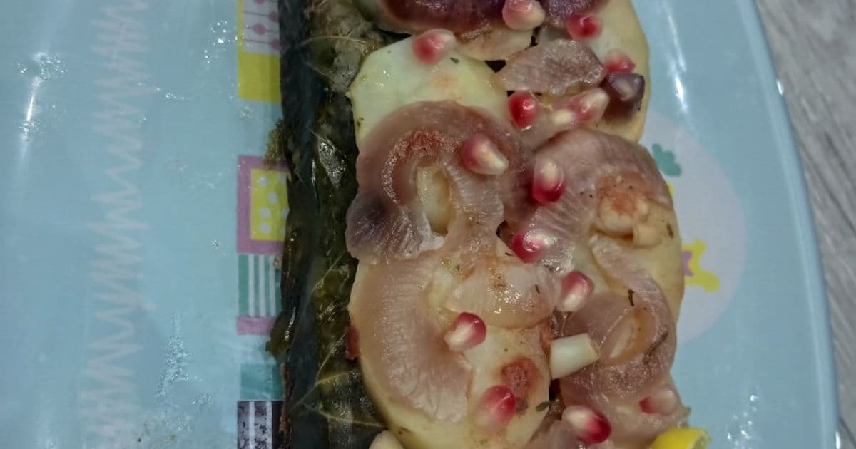 قالب ورق عنب بالبطاطس
