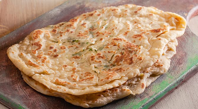 خبز مسطح شهي