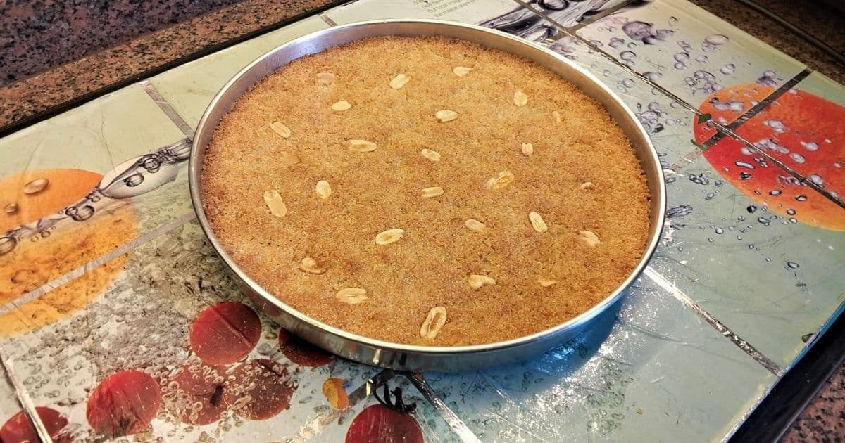 بسبوسة جوز الهند بالزبادي