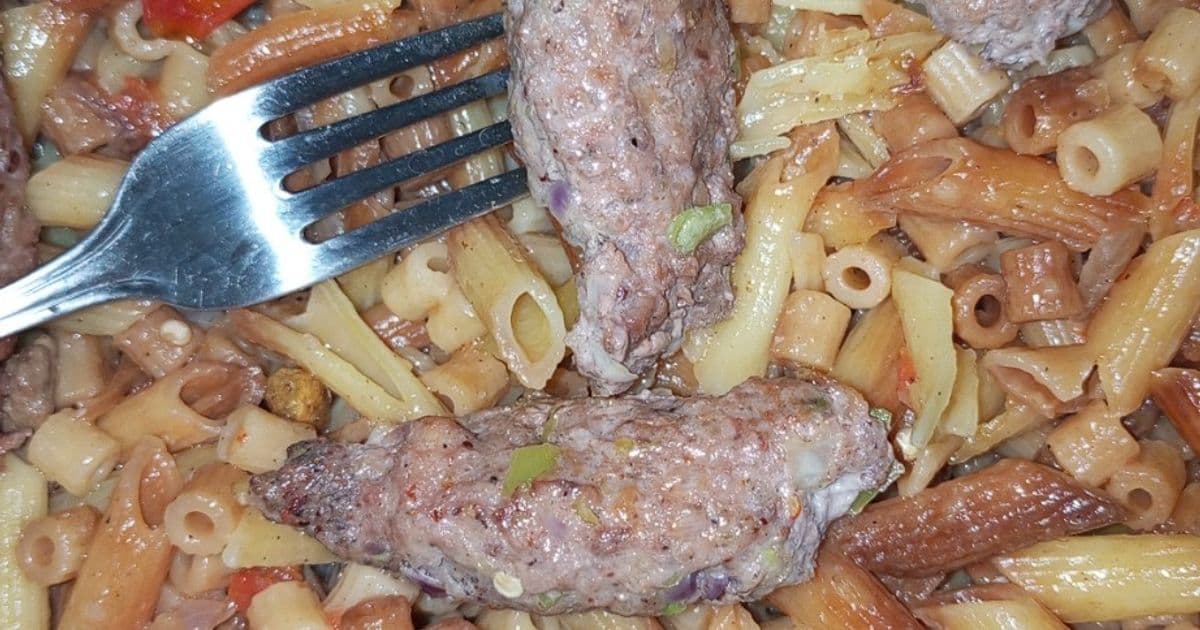 مكرونة مشكلة بالكفتة في الفرن