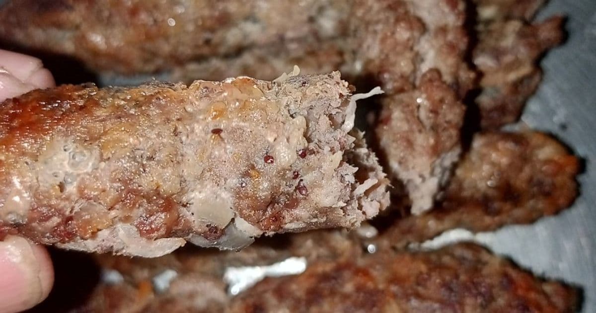 كفتة مشوية في الفرن برائحة الفحم