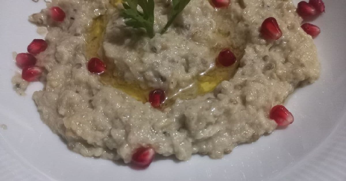 بابا غنوج بالطحينة والزبادي