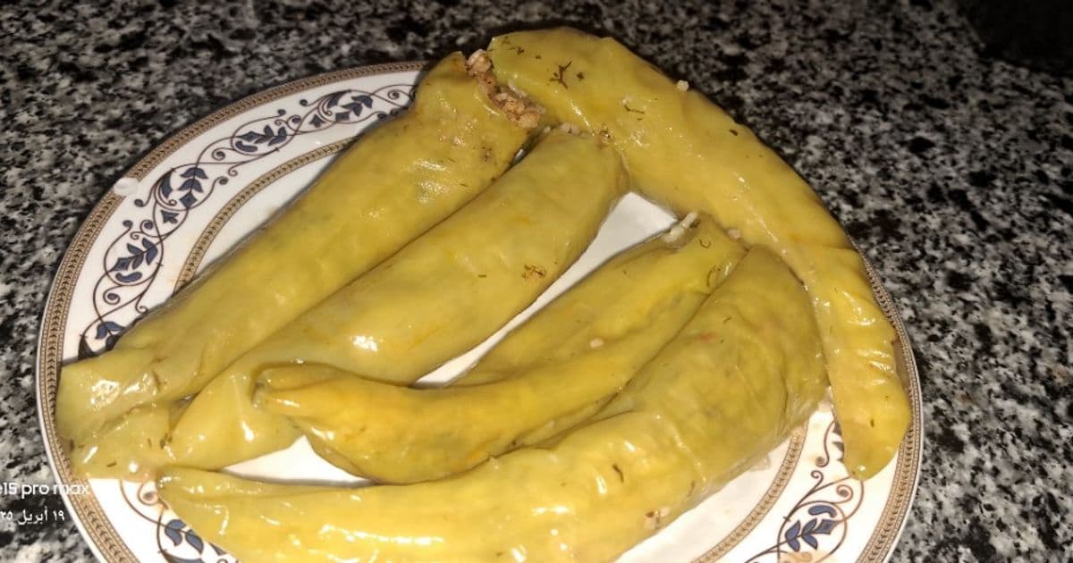 فلفل محشي بالأرز والخضروات