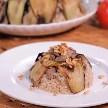مقلوبة الباذنجان الفلسطينية الأصيلة